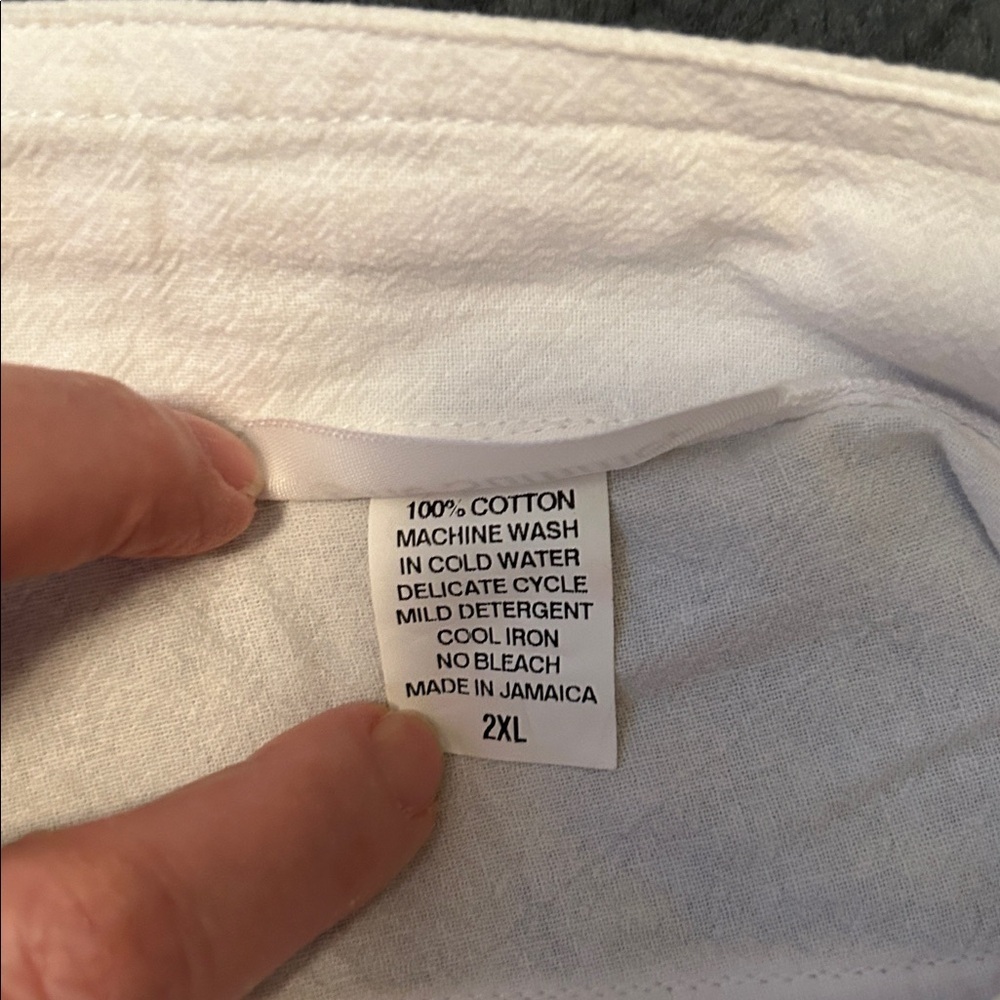 One Summer White Pants 100% cotton 2 XL - Picture 3 of 7